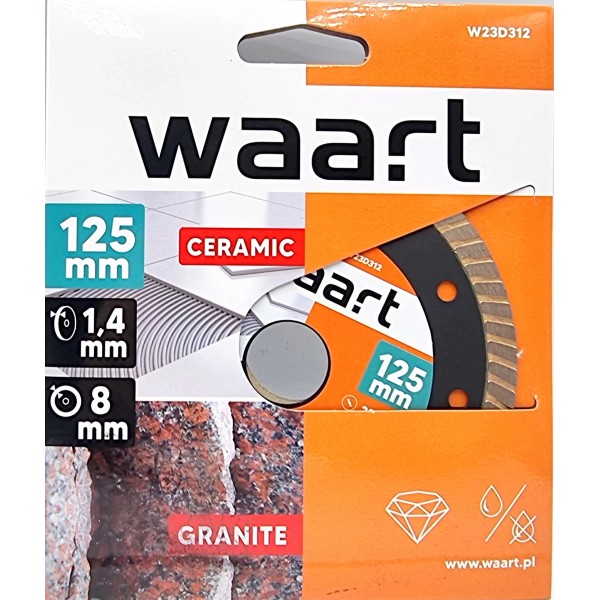 Diskas deimantinis ø125mm storis 1,4mm